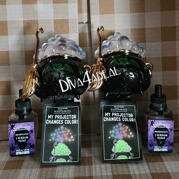 Bath & Body Works Summerween WITCH’S BREW projector 4PC Wallflower Plug Set - Picture 1 of 5
